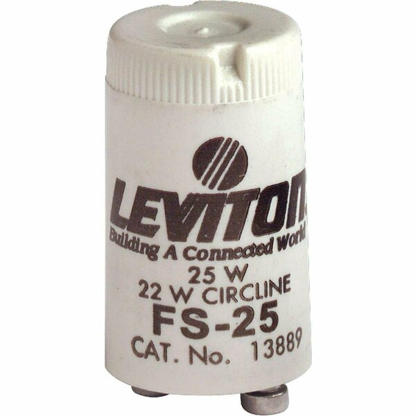Leviton 22W/25W 2-Pin Circline FS-25 Fluorescent Starter 002-13889-000